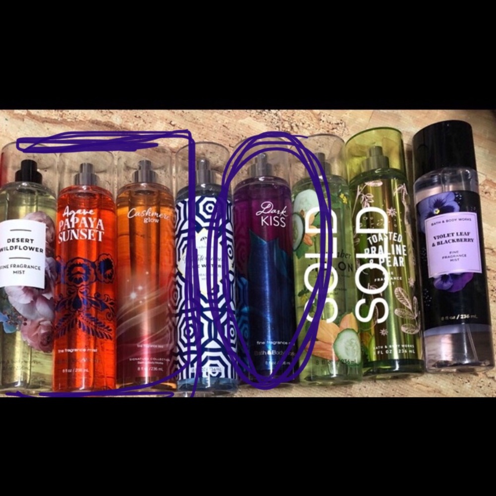 Bath and body sprays